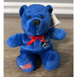 Symbolz Washington DC The Nation's Capital Blue Bear Plush With Swing Tag